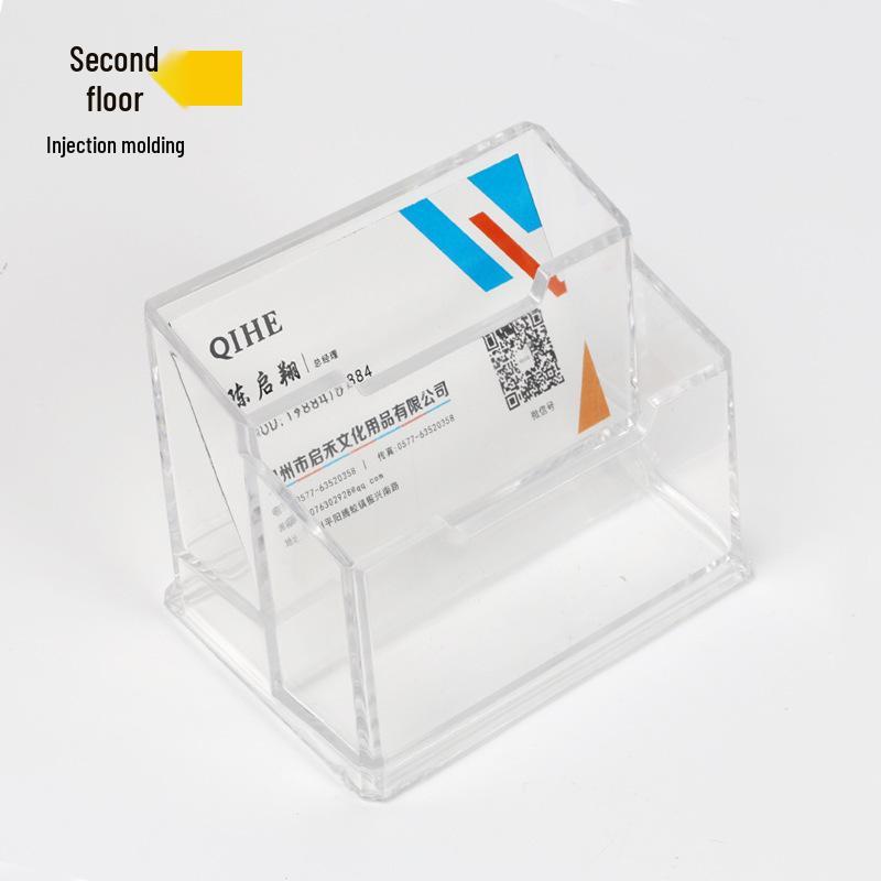 Многослойный прозрачный акриловый держатель и зажим для визиток