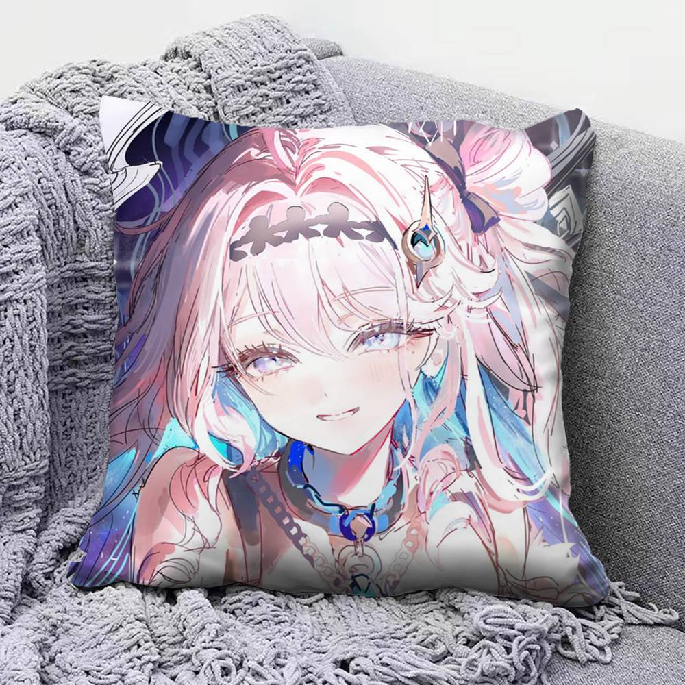 Denia Hiyuki WuWa Wuthering Waves Home Sofa Cushion Covers and Aecorative Custom Pillow Covers
