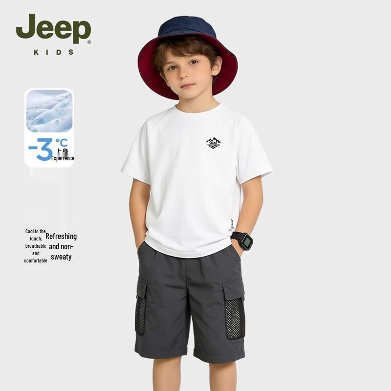JEEP Kids  2026 Summer Cool Feel Short Sleeve T-Shirt 140cm