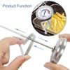 Good-Candy Ölthermometer Frittierthermometer Set Kit Zum Frittieren, Mit Topfclip, 12 Zoll Sonde - Für Hohe Töpfe, Rind, Lamm, Fleisch Co