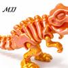 Tyrannosaurus Rex Skeleton Model Articulated Figurine, 3D Printed T-Rex with Poseable Dinosaur Action Figure Movable Joints, Dino Educational Toy for