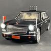1:24 HONG QI L5 CA770 High End Cars Alloy Metal Diecast Model Car Sound And Light Pull Back Children Toy Cars Hobby Collectibles