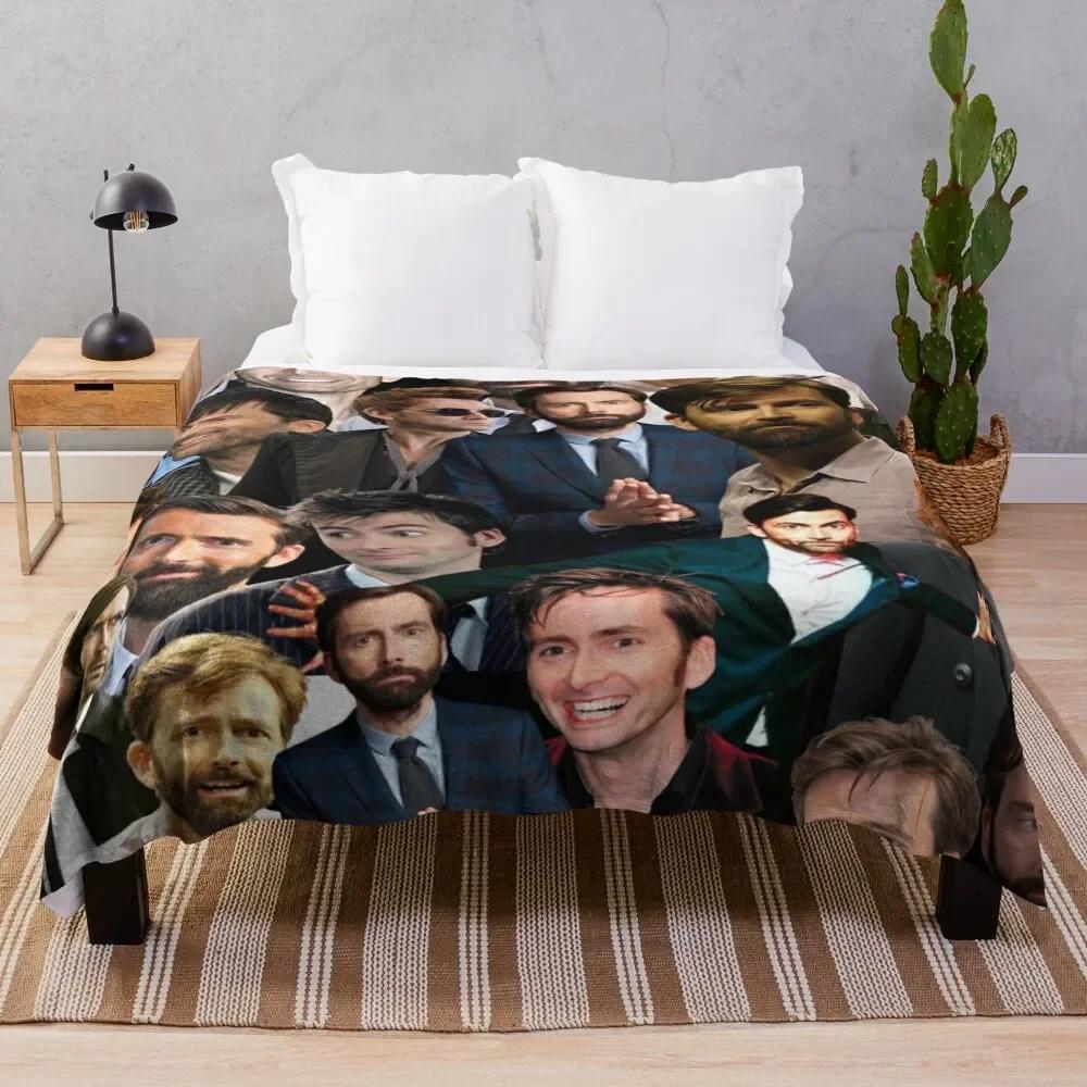 david tennant collage Throw Blanket Hairys Warm funny gift Blankets 80x120cm