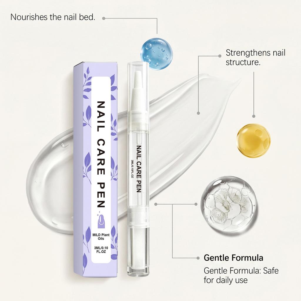 Nagelöl-Stift für Nagelhaut - Feuchtigkeitsspendend für trockene Nägel und Nagelhaut, zieht schnell ein mit einfacher Anwendung
