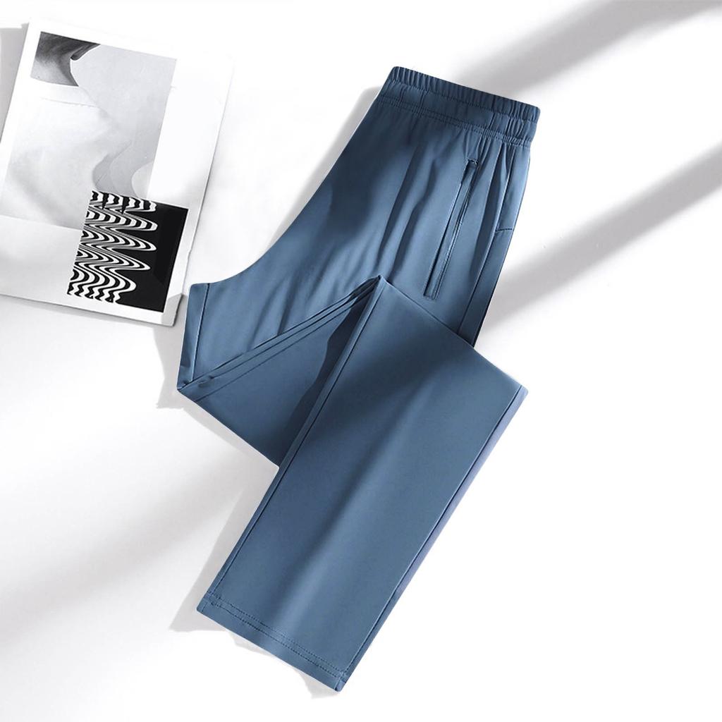 Damebukser Stretch Aktive Dame Unisex Hurtigtørkende Bukser Pustende Løse Bukser Kule Stretchbukser for Damer med Glidelåslommer