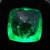 Natural Green Emerald Loose Gemstone 8.16 ct Square Cushion Shape for Jewelry Making and Crafts