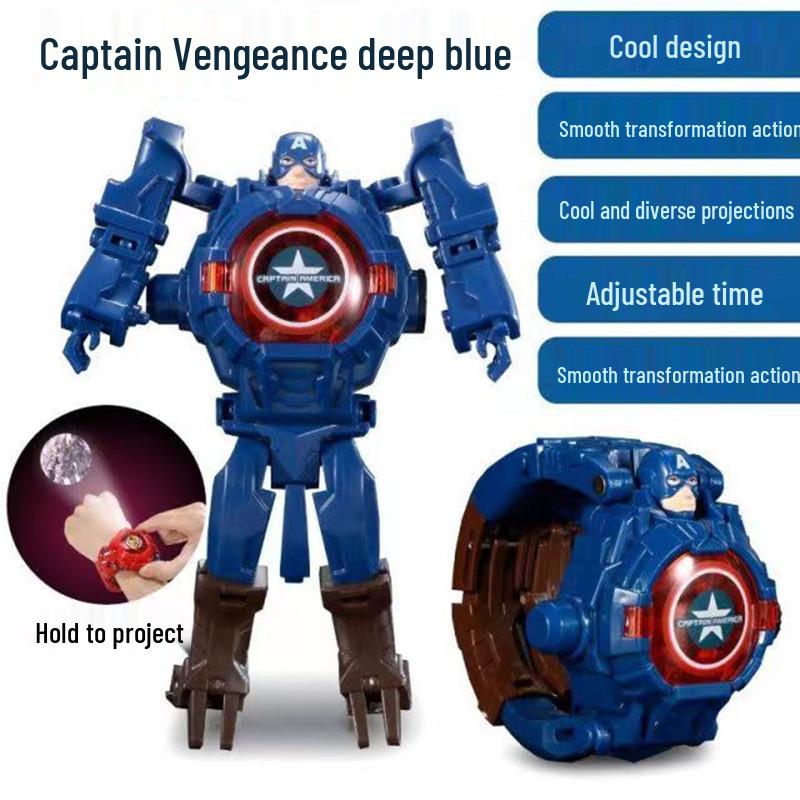 

Детские мультяшные проекционные часы - Деформируемая электронная игрушка для детей 3-5 лет