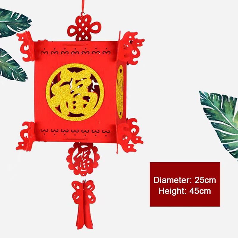 Čínské červené papírové lucerny Festivalové dekorace Oslavné potřeby Vodotěsné Různé velikosti Pro Rok