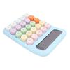 Colorful Calculator Standard 12 Digits Display Large Button Mechanical Keypad Calculator for Office School Sky Blue