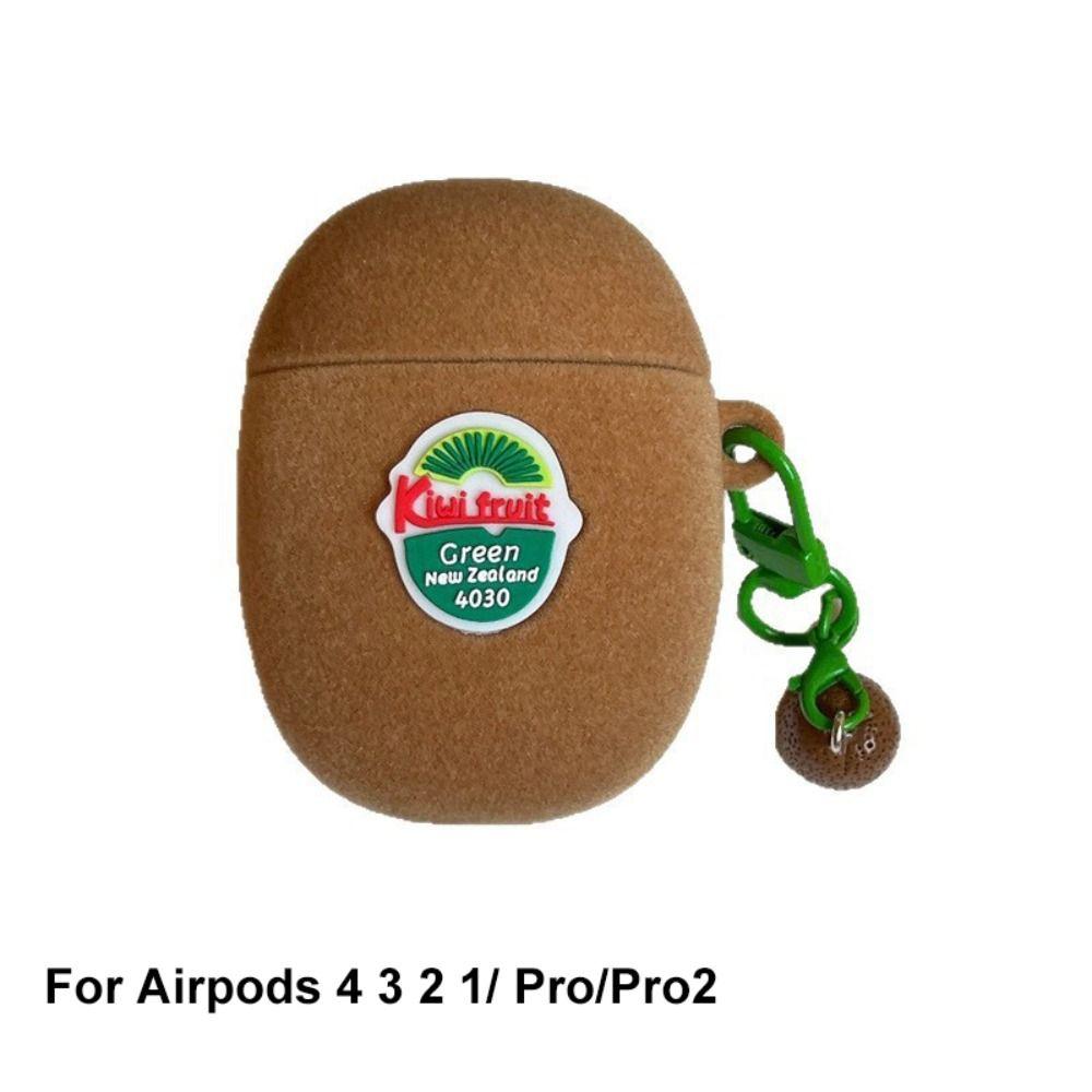 Anti-Fall Kiwi Fruit Earphone Case Dustproof Charging Box Shell for Airpods 4 3 2 1/ Pro/Pro2