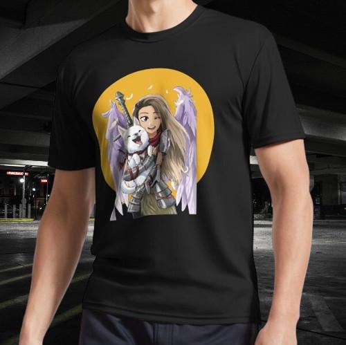 

Valkyrae Logo Active T-Shirt Funny Size S to 5XL XL