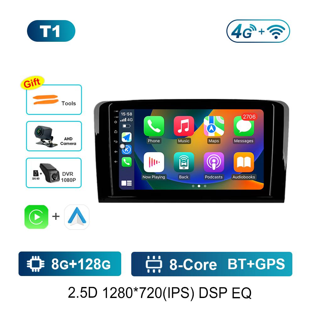 Android Car Radio Multimedia Video Player for Mercedes Benz GL ML W164 ML350 ML500 X164 GL35 GL45 2005 - 2012 GPS Navigation