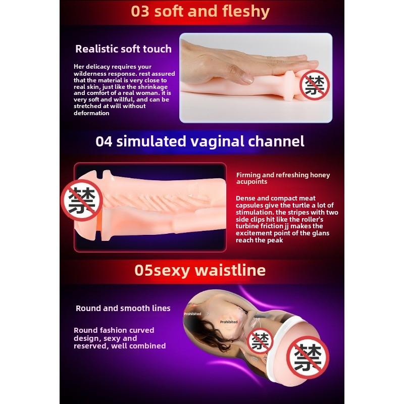 Phantom Airplane Cup Male Penis Trainer Inverted Mold Masturbator Adult Erotic Sex Product