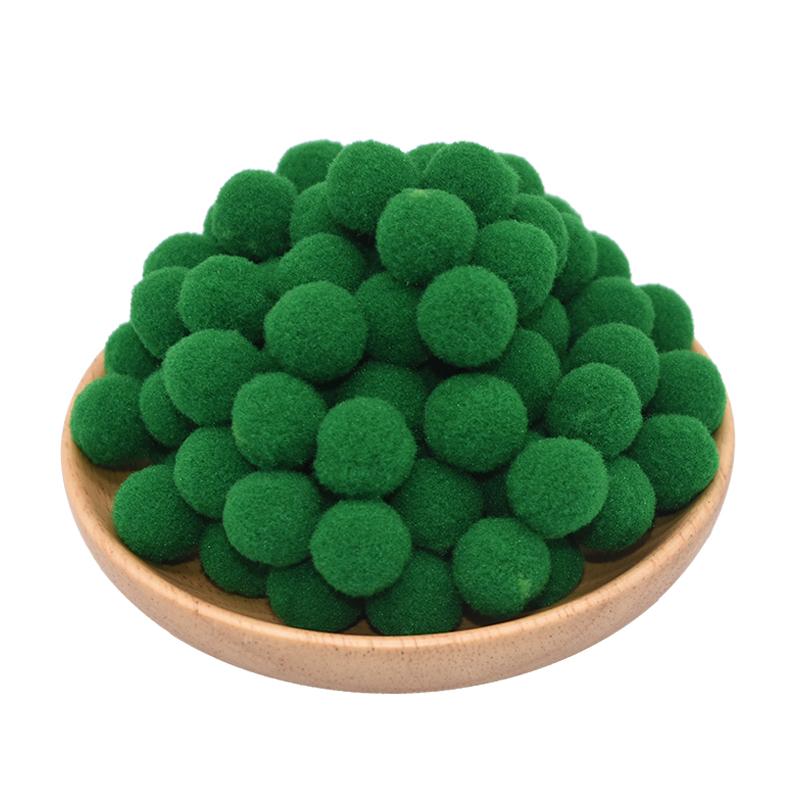 100Pcs 15-25mm Colorful Pompoms DIY Dolls Garment Handmade Material Soft Fluffy Pom Poms Ball For DIY Kids Toys Accessories