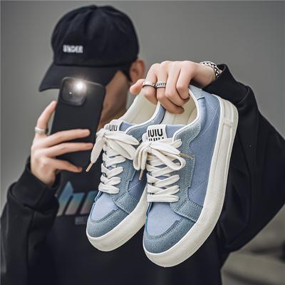 Zapatillas de Skate para Hombre de Caña Baja con Plataforma de Lona Cómodas Transpirables Vulcanizadas Zapatillas de Tenis Zapatillas Deportivas