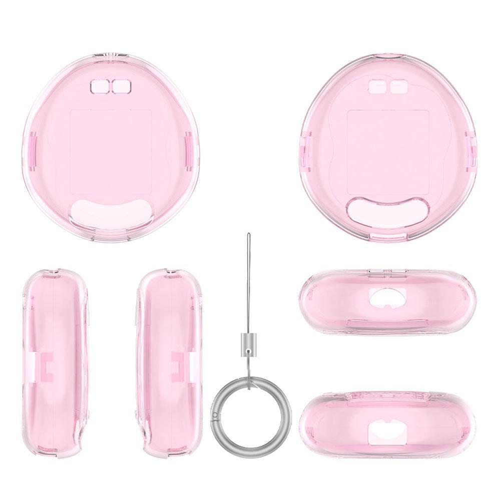 

Transparent Protective Case Dustproof Crystal PC Hard Shell Anti-Scratch Full Coverage Clear Cover for Tamagotchi Uni розовый
