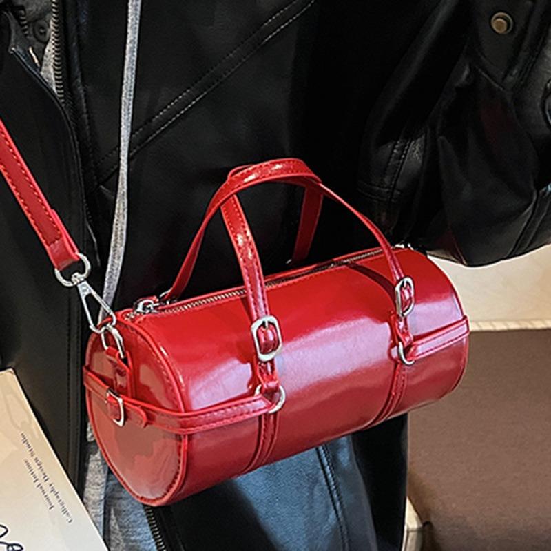 Mode handgedragen bowlingtas dames herfst nieuw eenvoudig niche trend forens schouder messenger dames tas