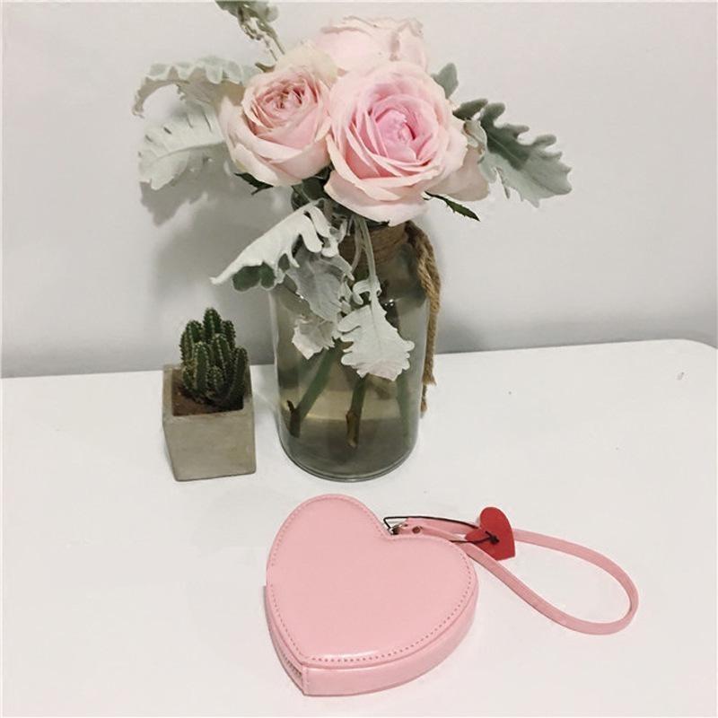Womens Wallets for Women Purses for Girls Kawaii PU Leather Heart Bag