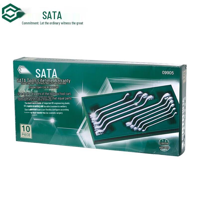 SATA 10-Piece Combination Wrench Set CN plug (adapter included)