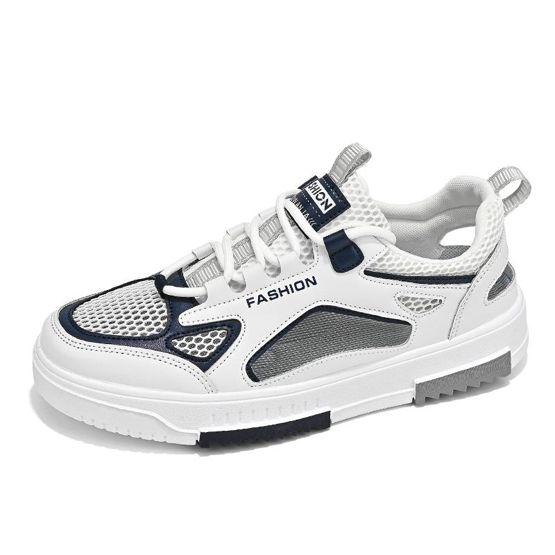 

Mens Walking Shoes Summer Breathe Mesh Sports Leisure Sneakers Fashion Flat Street Lightweight Flat Skate Shoes for Man 39