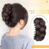 New Synthetic Hair Bun Claw Clip Natural Brown Bun Head Wig Fluffy Black Wig Hair Clip Women