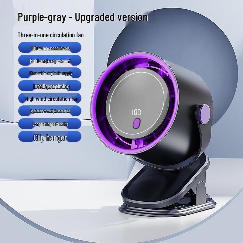 USB Rechargeable Desk & Clip Fan for Home, Office, Dorm – Compact Air Circulator