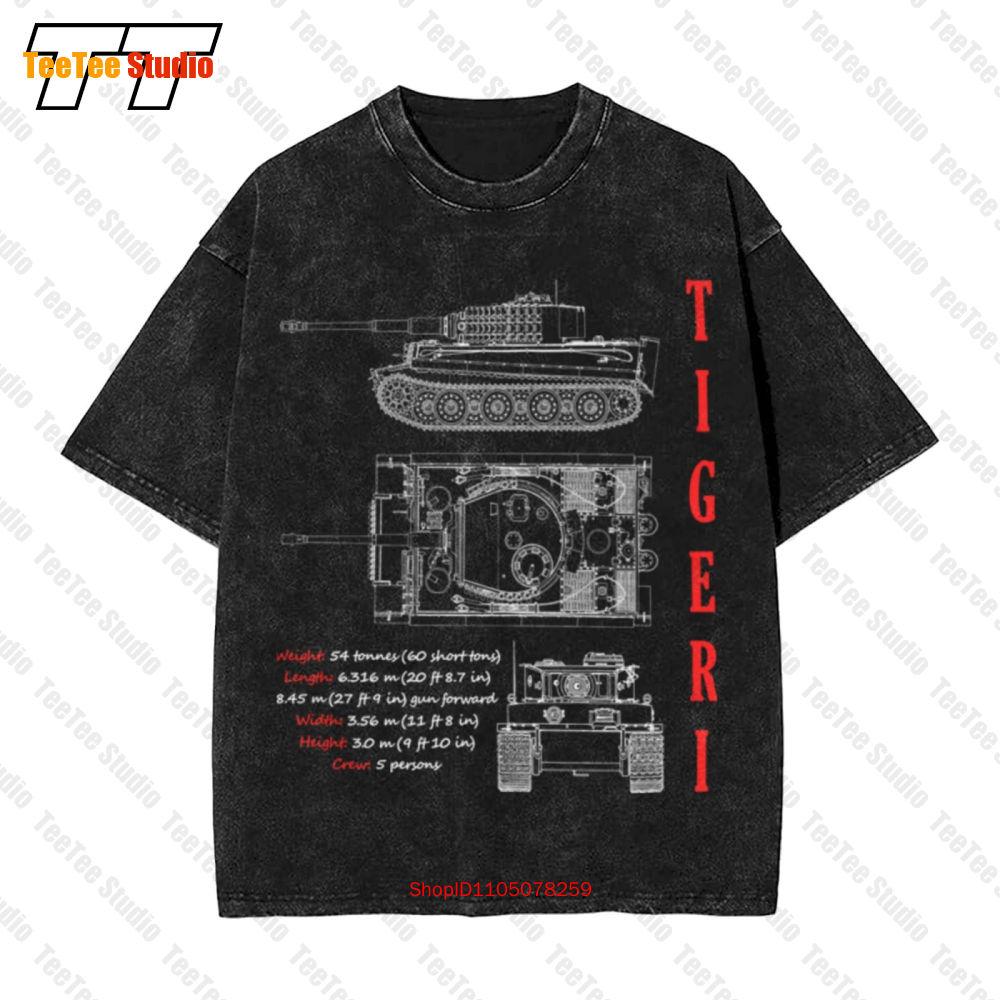 Tiger Tank Vintage Oversized TShirt SPA S