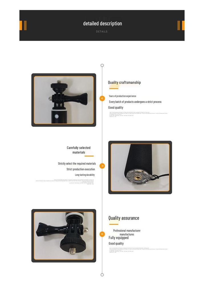 1.5m Telescopic Aluminum Selfie Stick with Fill Light and Makeup Holder