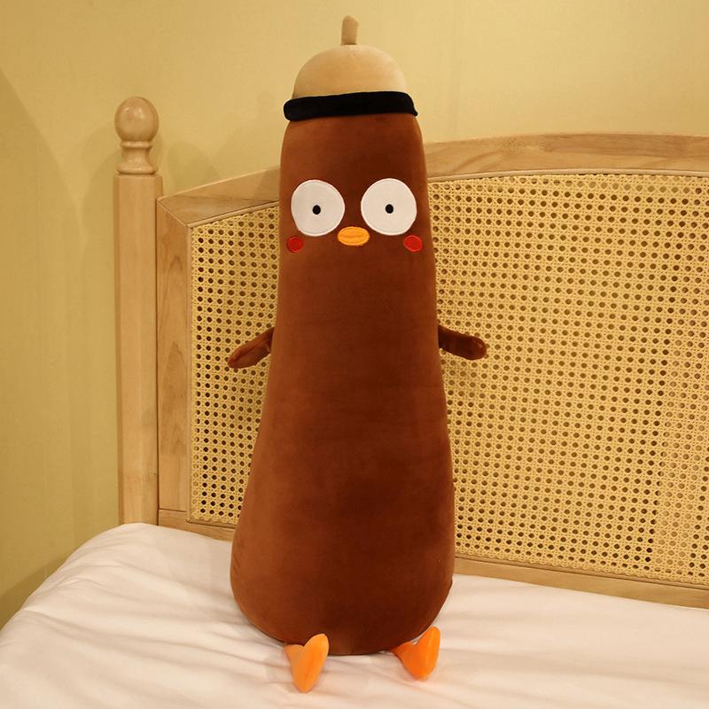 

Милый маленький жёлтый цыплёнок Мягкая длинная подушка-подкладка Мягкий милый цыплёнок Подушка для сна в кровати Длинная подушка Плюшевая кукла Подушка для ног для девочки 95cm including feet (15cm foot length) темно-коричневого