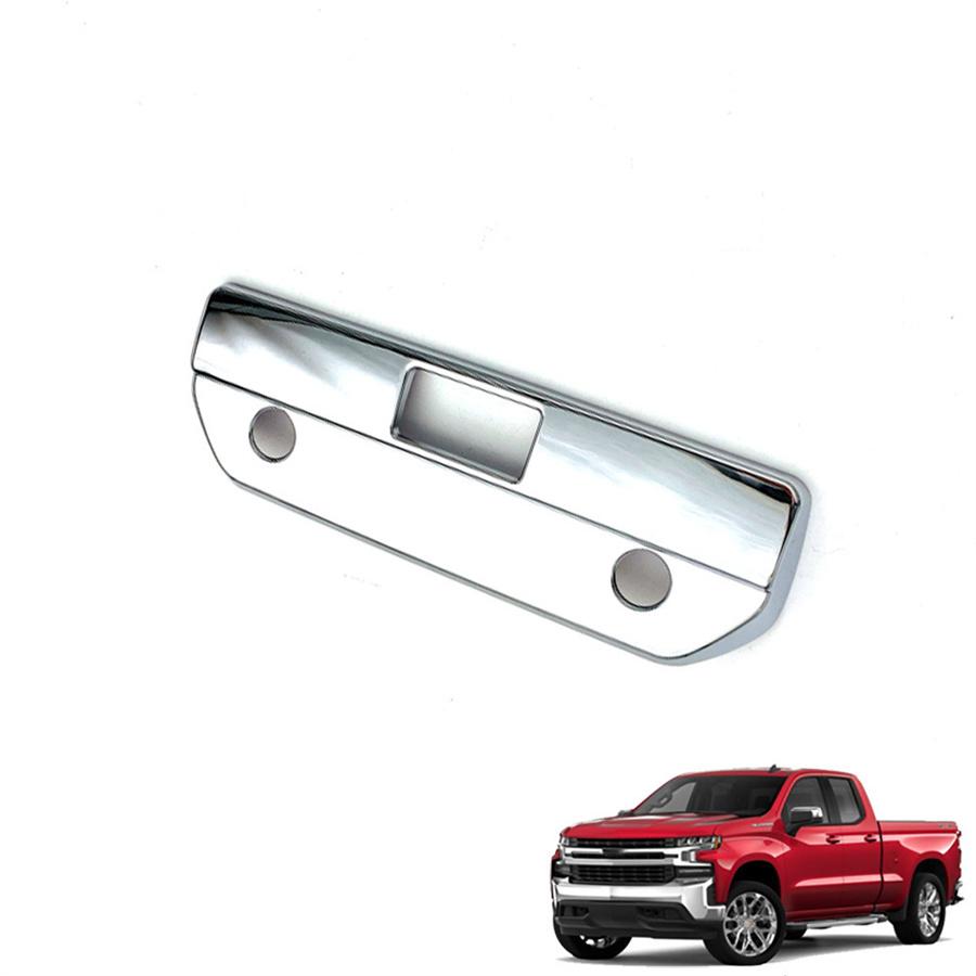 Tailgate Handle Cover Chrome with Camera LED for Chevy Silverado 2019-21