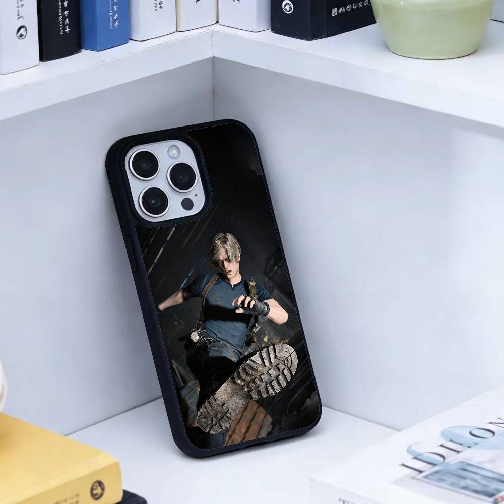 

Leon Resident Evil 4 Remake Phone Case For iPhone17,16,15,14,13 Plus,Pro Max Magnetic For Magsafe Wireless Charging iPhone11