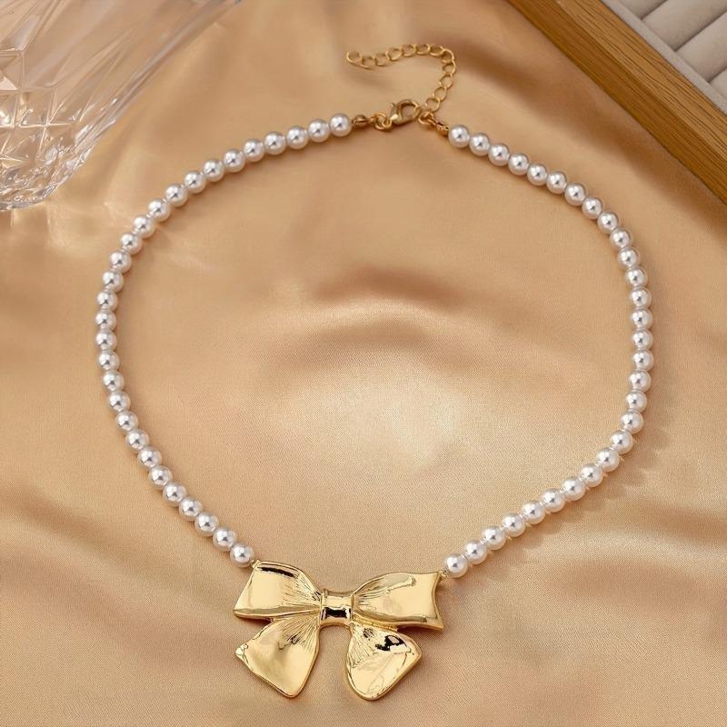 Elegant Ballet Bow Necklace Women's Versatile Jewelry for Weddings, Parties, Daily Wear - Year-Round Accessory