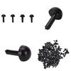 100 Pcs/Set Plastic Black Eyes For Bear Doll Animal Puppet Diy Black Eyes 4 Size