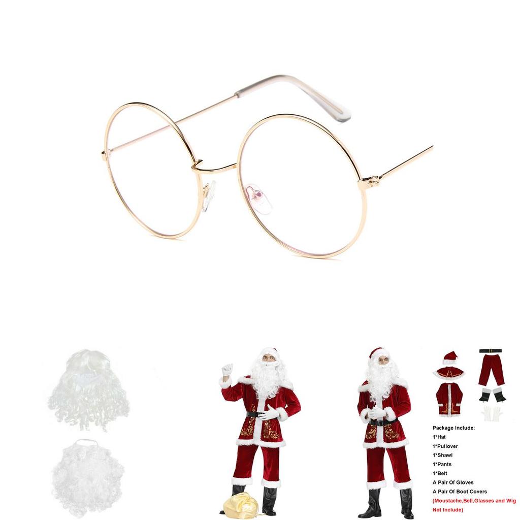 Lussuoso Costume da Babbo Natale in Velluto per Celebrazioni Natalizie e Feste Cosplay