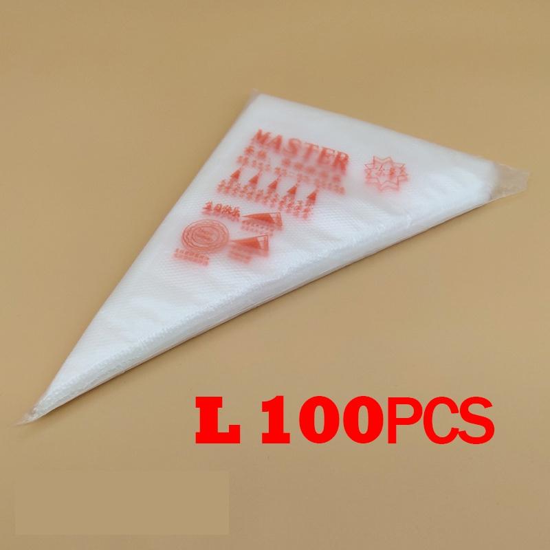 

SML100PCS Одноразовые кондитерские пакеты Кондитерское оборудование Кондитерские и хлебобулочные аксессуары Инструменты для торта Size L 100Pcs
