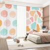 Bedroom Curtain Cartoon Green Simple Creative Flower Art Girl Children's Room Study Bay Window Curtain High Shading 2 Pcs New