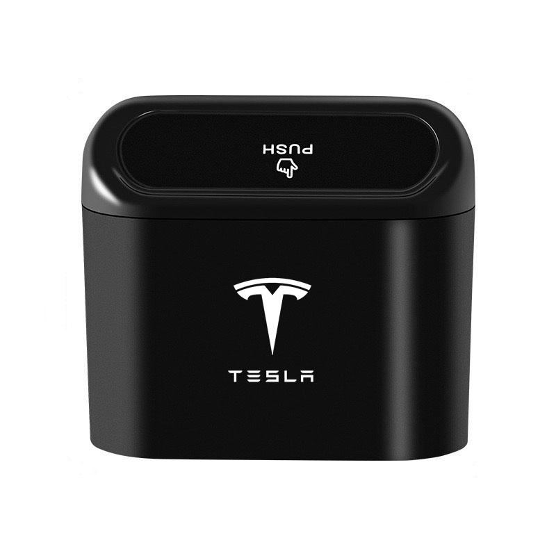 

Car Door Trash Can Garbage Bin Storage Box for Tesla Model 3 Model S Model X Model Y Storage Bag Auto Accessories чёрный