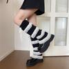 Elegant Ribbon Lace Leg Warmers Breathable Fabric Soft Yarn Stretchy Boot Cover For Homewear And Outfits