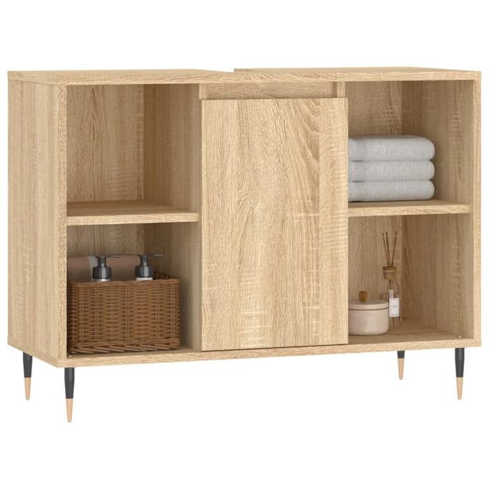 VidaXL Armoire salle de bain chêne sonoma 80x33x60cm bois d'ingénierie 831623