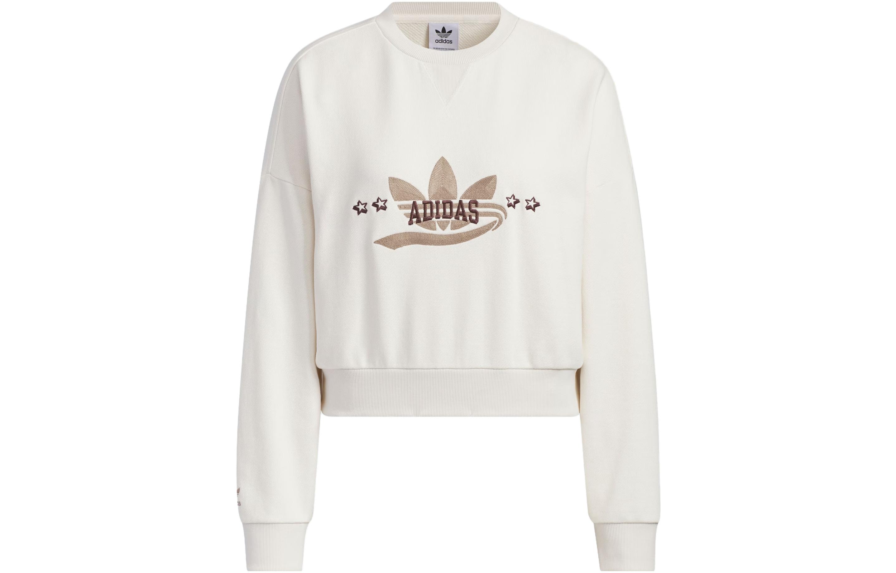 Adidas Originals Trefoil Sweatshirt Women s Pink White IN1054