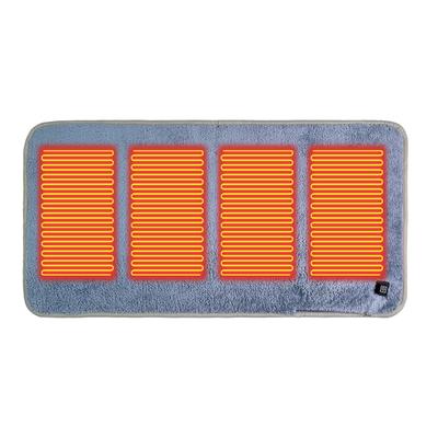 Almofada Aquecida Dobrável USB 5V 3 Níveis de Temperatura Almofada de Assento Aquecida Dobrável Power Bank Não Incluído para Acampamento Pesca Escritório