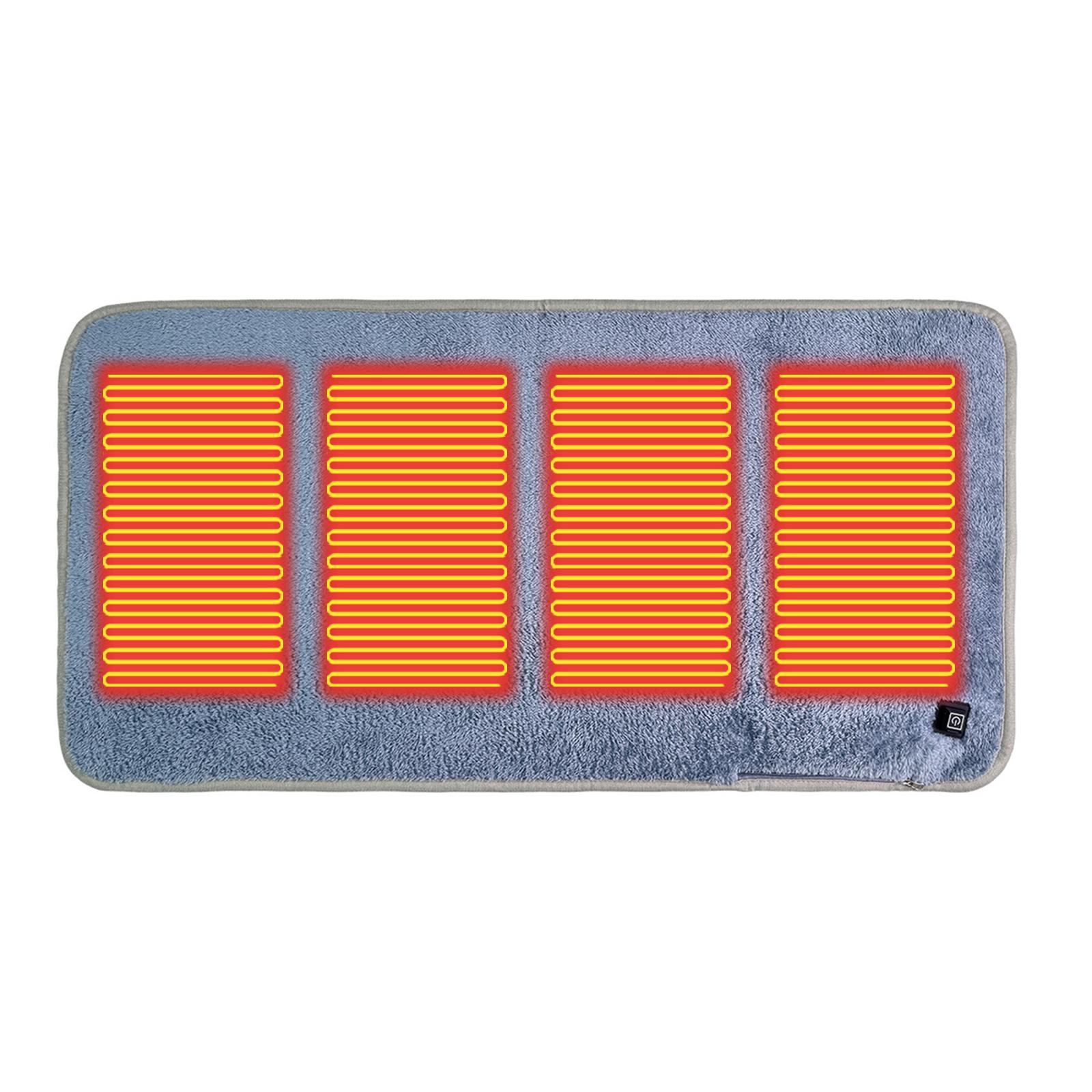 

5V USB Складана грілка для сидіння 3 рівні температури Складана підкладка для сидіння з підігрівом Power Bank Не входить у комплект для кемпінгу на відкритому повітрі, офісу сірий