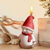 Christmas Molds Santa Claus Snowman Moulds 3D Christmas Molds For Candles Non-Stick For Home Desk Holiday Halloween Craft Soap