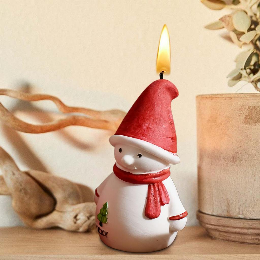 Christmas Molds Santa Claus Snowman Moulds 3D Christmas Molds For Candles Non-Stick For Home Desk Holiday Halloween Craft Soap
