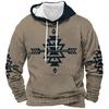 Mens Casual Fleece Hoodie 3D Print Sports Sweatshirt Loose Fit Youth
