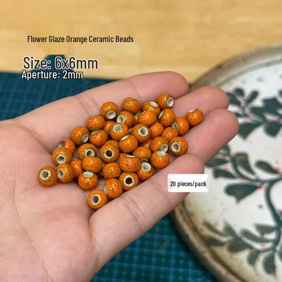 Blue Stone Clay Beads & Accessories Set: Wood & Ceramic Charms for Jewelry Making