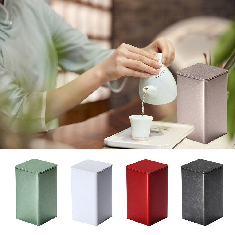 Plechová čajová dóza Velkokapacitní Uzavřená Nádoba na čaj Vysoce kvalitní Plechovka na čaj pro Domov a Cestování