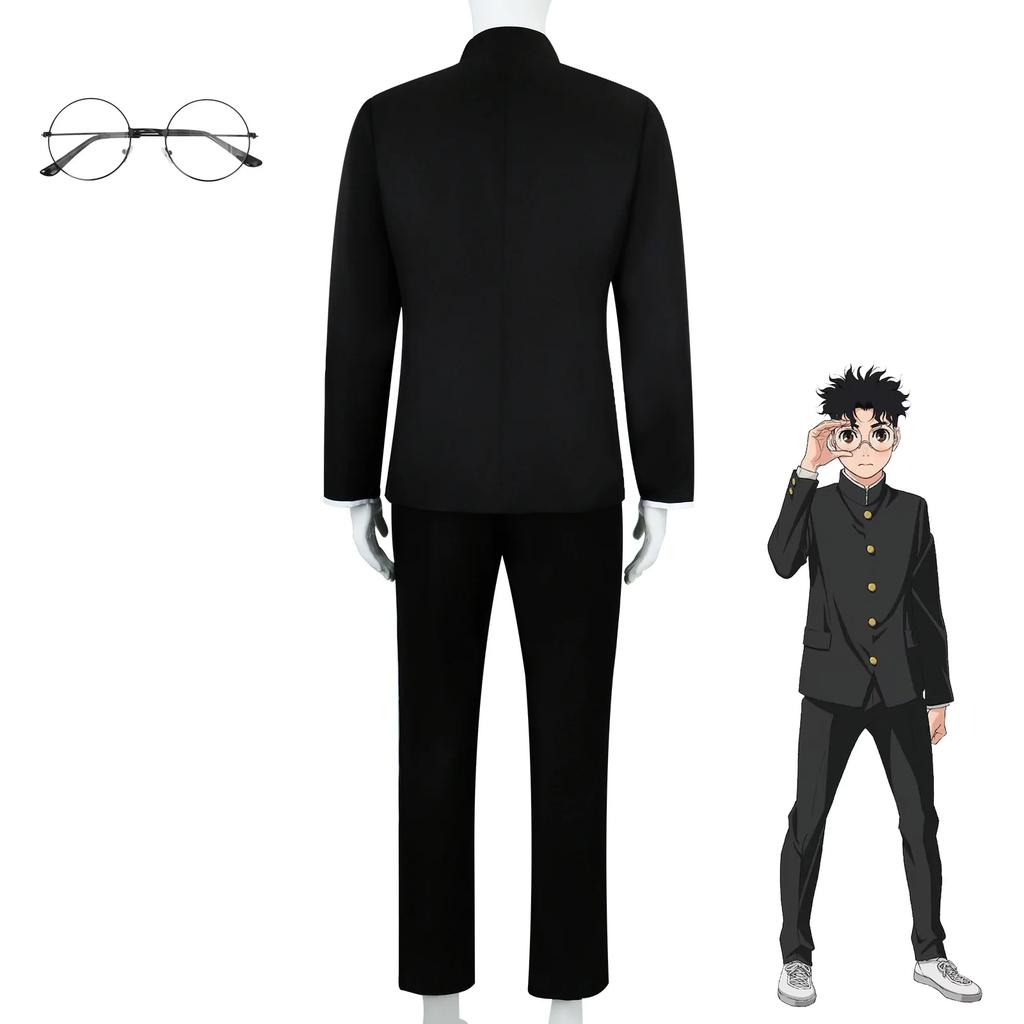 Dandadan Cosplay Costume Set Okarun Mask & Ken Takakura Uniform Glasses - Momo Ayase Halloween Party Cosplay For Men Women