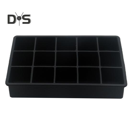 Silikonowa foremka do lodu z pokrywką 15 i 24 gniazda Elastyczna forma na kostki lodu, czekoladę, galaretkę Bezpieczna do mikrofalówki i zamrażarki Narzędzia do pieczenia do samodzielnego przygotowywania deserów i