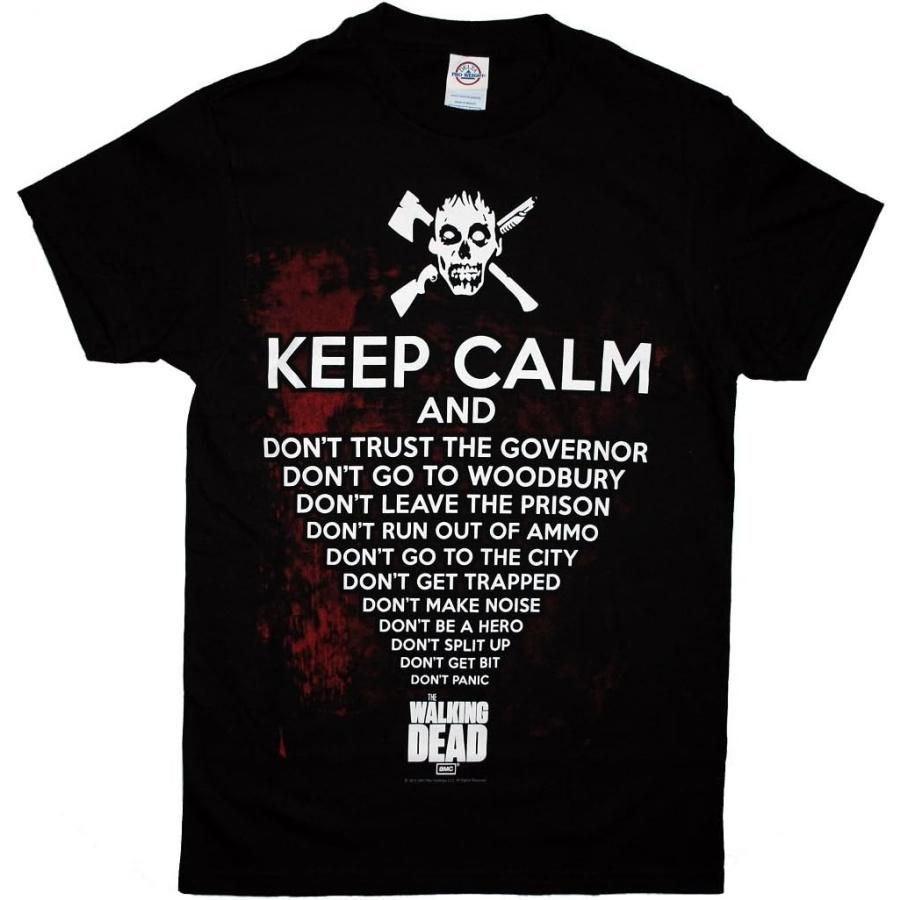 Мужская футболка The Walking Dead Keep Calm, Черная, XXXL XXXXXL разноцветный